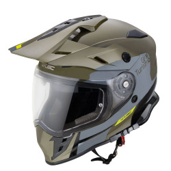 Мотоциклетний шолом W-TEC V331 PR графічний зелений S(55-56)