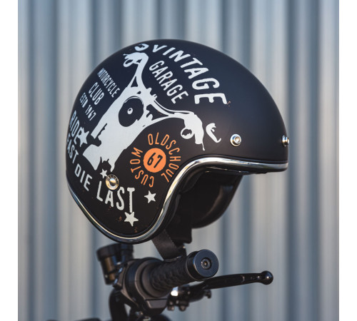 Мотоциклетний шолом W-TEC Café Racer чорний XS (53-54) Мотоциклетний шолом W-TEC Café Racer чорний XS (53-54)