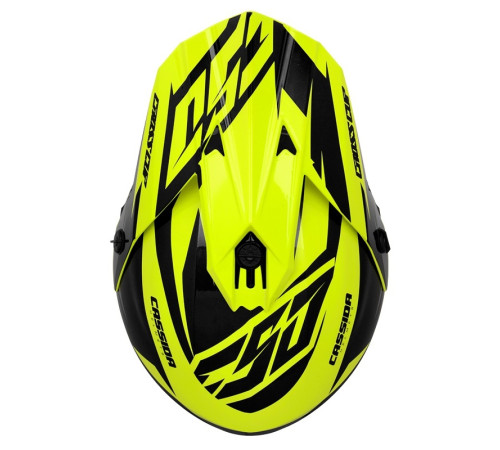 Шолом для мотокросу Cassida Cross Cup Two жовтий XL (61-62)
