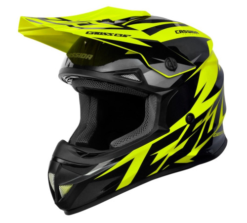 Шолом для мотокросу Cassida Cross Cup Two жовтий XL (61-62)
