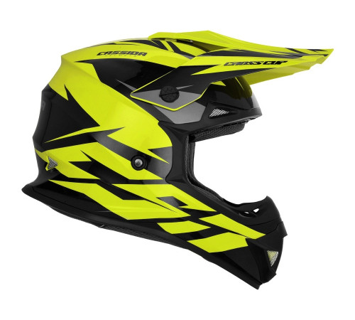 Шолом для мотокросу Cassida Cross Cup Two жовтий XXL (63-64)