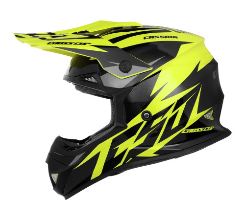 Шолом для мотокросу Cassida Cross Cup Two жовтий XXL (63-64)