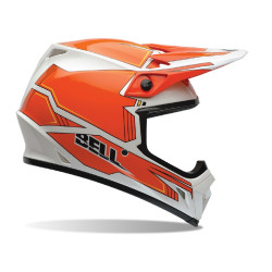 Шолом для мотокросу BELL MX-9 - помаранчево-білий / S (55-56)