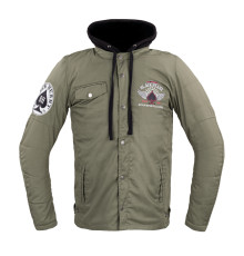 Чоловіча мотокуртка W-TEC Black Heart Hat Skull Jacket - хакі/4XL