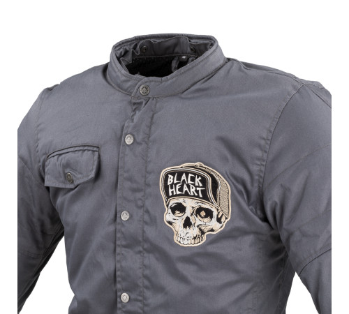 Чоловіча мотокуртка W-TEC Black Heart Garage Built Jacket - сірий/4XL Чоловіча мотокуртка W-TEC Black Heart Garage Built Jacket - сірий/4XL