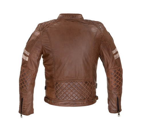 Чоловіча шкіряна куртка W-TEC Milano - коричневий / 5XL Чоловіча шкіряна куртка W-TEC Milano - коричневий / 5XL