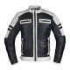 Чоловіча шкіряна мото куртка W-TEC Esbiker - чорно-біла/XXL