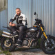 Чоловіча шкіряна мото куртка W-TEC Esbiker - чорно-біла/XXL