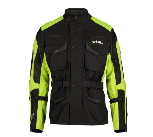 Мото куртка W-TEC Nerva - чорно-зелений / 4XL Мото куртка W-TEC Nerva - чорно-зелений / 4XL