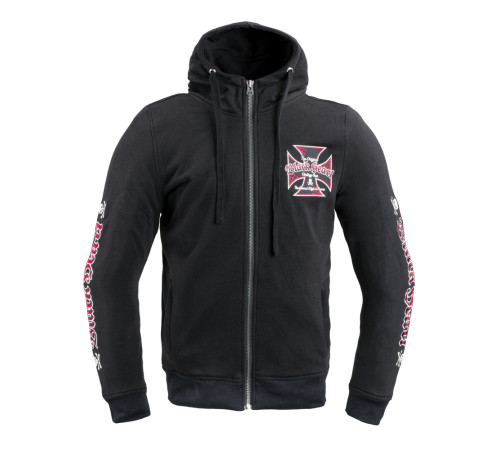 Чоловічий світшот з капюшоном W-TEC Black Heart Vintage Iron - чорний/S Чоловічий світшот з капюшоном W-TEC Black Heart Vintage Iron - чорний/S
