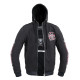 Чоловічий світшот з капюшоном W-TEC Black Heart Vintage Iron - чорний/4XL