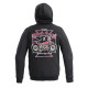 Чоловічий світшот з капюшоном W-TEC Black Heart Vintage Iron - чорний/4XL