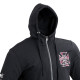 Чоловічий світшот з капюшоном W-TEC Black Heart Vintage Iron - чорний/4XL