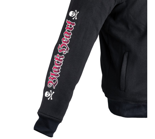Чоловічий світшот з капюшоном W-TEC Black Heart Vintage Iron - чорний/4XL Чоловічий світшот з капюшоном W-TEC Black Heart Vintage Iron - чорний/4XL