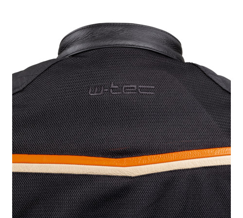 Чоловіча літня мото-куртка W-TEC 2Stripe - чорний / 4XL Чоловіча літня мото-куртка W-TEC 2Stripe - чорний / 4XL