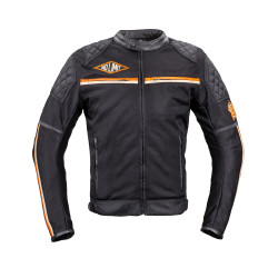 Чоловіча літня мото-куртка W-TEC 2Stripe - чорний / 5XL