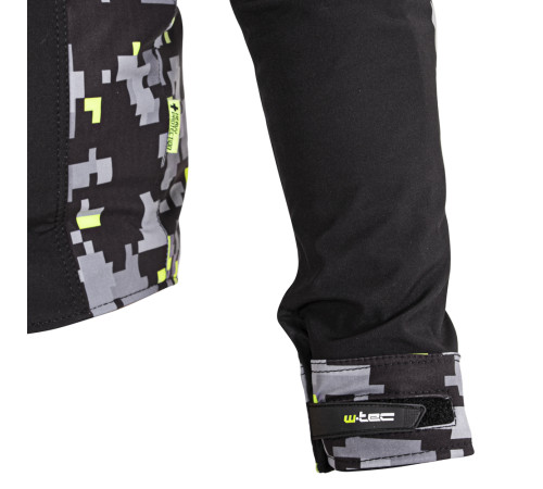 Чоловіча мото-куртка з капюшоном Softshell W-TEC Kybero - розмір 6XL / чорний Чоловіча мото-куртка з капюшоном Softshell W-TEC Kybero - розмір 6XL / чорний