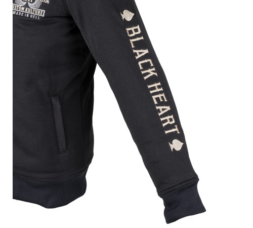 Чоловічий толстовка з капюшоном W-TEC Black Heart Kustom Kulture Hoodie - чорний/5XL Чоловічий толстовка з капюшоном W-TEC Black Heart Kustom Kulture Hoodie - чорний/5XL