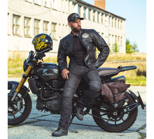 Чоловіча шкіряна мото куртка W-TEC Black Heart Wings Leather Jacket - чорний/4XL Чоловіча шкіряна мото куртка W-TEC Black Heart Wings Leather Jacket - чорний/4XL