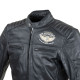 Чоловіча шкіряна мото куртка W-TEC Black Heart Wings Leather Jacket - чорний/4XL