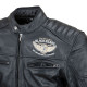 Чоловіча шкіряна мото куртка W-TEC Black Heart Wings Leather Jacket - чорний/4XL