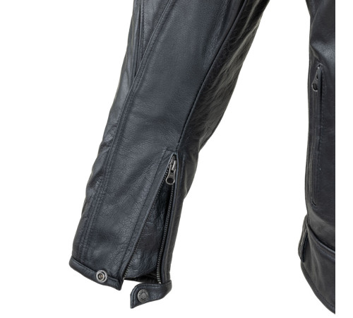 Чоловіча шкіряна мото куртка W-TEC Black Heart Wings Leather Jacket - чорний/4XL Чоловіча шкіряна мото куртка W-TEC Black Heart Wings Leather Jacket - чорний/4XL