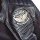Чоловіча шкіряна мото куртка W-TEC Black Heart Wings Leather Jacket - чорний/4XL