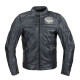 Чоловіча шкіряна мото куртка W-TEC Black Heart Wings Leather Jacket - чорний/5XL