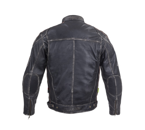 Чоловіча шкіряна мотокуртка W-TEC Sheawen Vintage - чорна/розмір 3XL Чоловіча шкіряна мотокуртка W-TEC Sheawen Vintage - чорна/розмір 3XL
