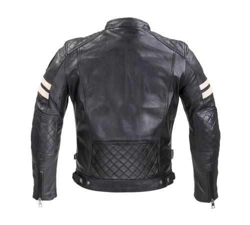 Чоловіча шкіряна куртка W-TEC Milano - чорний / 5XL Чоловіча шкіряна куртка W-TEC Milano - чорний / 5XL