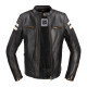 Чоловіча шкіряна мотокуртка W-TEC Stripe - чорний / 6XL