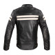 Чоловіча шкіряна мотокуртка W-TEC Stripe - чорний / 6XL
