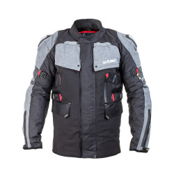 Чоловіча мотокуртка W-TEC Tomret NF-2220 - чорно-сірий / 3XL