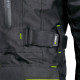 Чоловіча мотокуртка W-TEC Glomnitz NF-2205 - чорно-зелений / 5XL