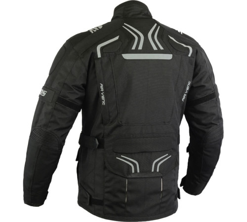 Чоловіча туристична мотокуртка BOS Temper - чорна/3XL Чоловіча туристична мотокуртка BOS Temper - чорна/3XL