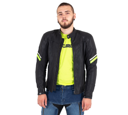 Шкіряна мото куртка W-TEC Montegi - Матовий чорний / 5XL Шкіряна мото куртка W-TEC Montegi - Матовий чорний / 5XL