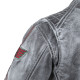 Чоловіча шкіряна мотокуртка W-TEC Sheawen Waxed Grey- сіра/розмір L