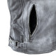 Чоловіча шкіряна мотокуртка W-TEC Sheawen Waxed Grey- сіра/розмір L