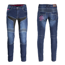  Жіночі мотоджинси W-TEC Alfreda CE - сині/XXL