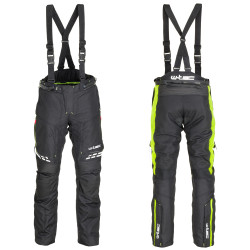 Чоловічі мотоштани W-TEC Spirital - чорно-флуо-жовті/6XL