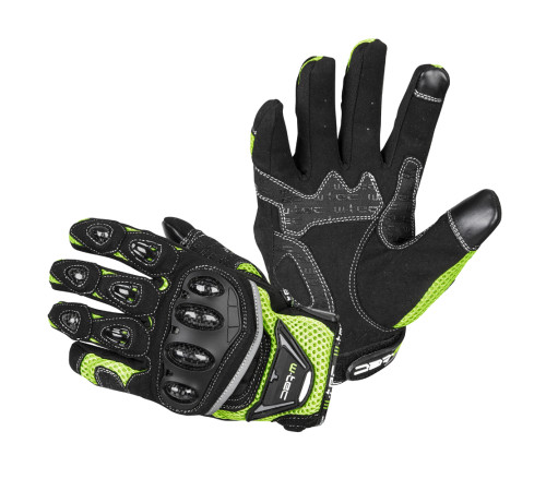 Моторукавиці W-TEC Upgear - чорно-зелений/XXL Моторукавиці W-TEC Upgear - чорно-зелений/XXL