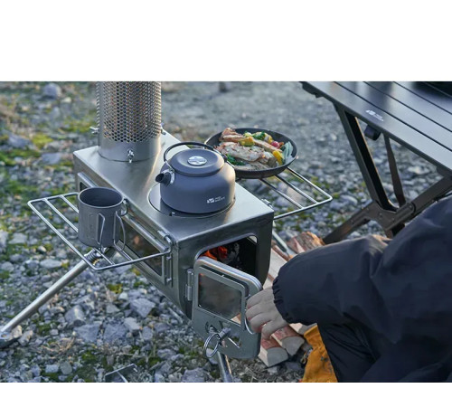 Піч дров'яна Mobi Garden NX22688003, сіра Піч дров'яна Mobi Garden NX22688003, сіра