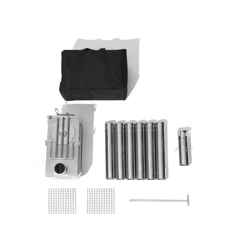 Піч дров'яна Mobi Garden NX22688003, сіра Піч дров'яна Mobi Garden NX22688003, сіра
