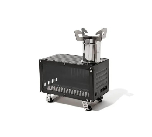 Піч дров'яна Mobi Garden NX22688001, чорна