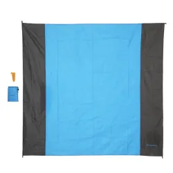 Ковдра для пікніка inSPORTline Dattino 210x200 см + високі підбори - Синя
