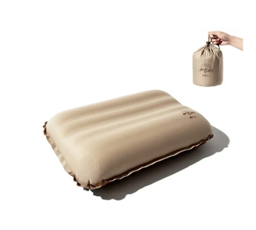 Подушка самонадувна Mobi Garden Sponge air NX21663018, бежева Подушка самонадувна Mobi Garden Sponge air NX21663018, бежева