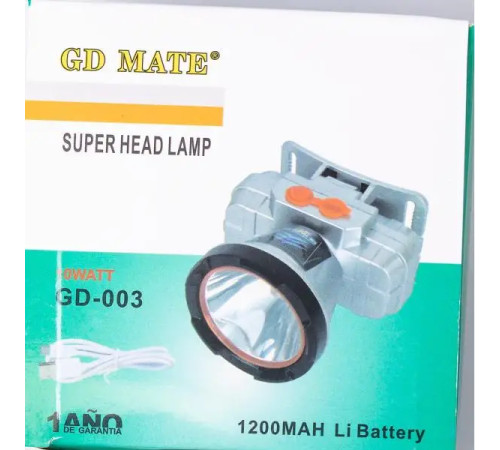 Ліхтар налобний GD-003 акумуляторний 10 Вт Ліхтар налобний GD-003 акумуляторний 10 Вт