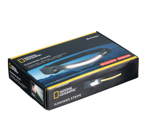 Ліхтар налобний National Geographic Iluminos Stripe 300 lm + 90 Lm USB Rechargeable (9082600)