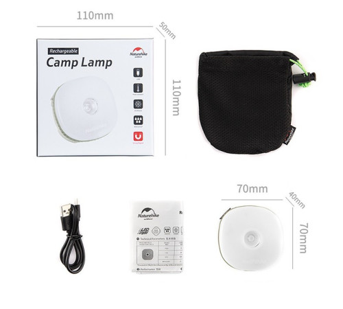 Ліхтар кемпінговий Naturehike NH16D300-C USB, жовтий Ліхтар кемпінговий Naturehike NH16D300-C USB, жовтий