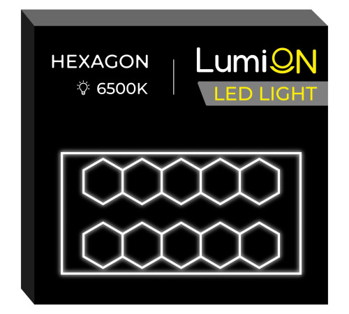 Світильник світлодіодний шестикутний LumiOn L0-3, 485 x 244 см Світильник світлодіодний шестикутний LumiOn L0-3, 485 x 244 см